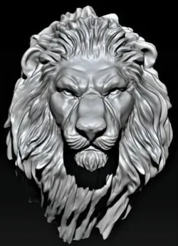 The lion 3D print model