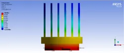 Thermal Analysis of Heat Sink using ANSYS