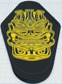 Tiki Keytag 5