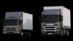 truck two trucks Low-poly 3D model
