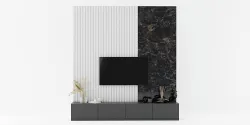 Tv Wall Modern 3D model