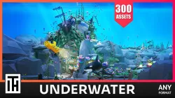Underwater World - Asset Pack by ithappy Low-poly 3D model