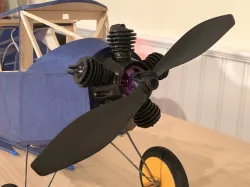 Velie Monocoupe RC model 5-cylinder engine dummy