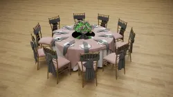 Wedding Dinner Table 3D model