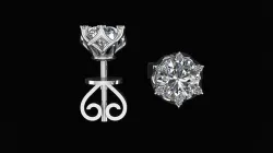 WHITEFLASH EARRING 60 3D print model
