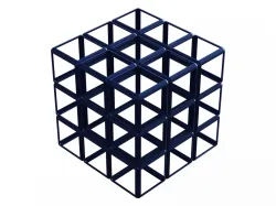Wireframe Shape Rubik Cube 3D print model