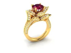 Women ring 3dm stl fbx obj render details 3D print model
