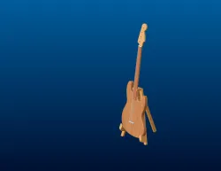 Wooden stand for bass guitar and guitar
