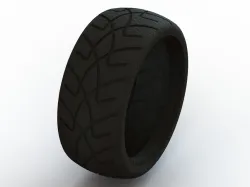 X-Pattern Radial Tires 26 mm 3D model