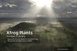 2020 XfrogPlants Europe 2 Library  3D model