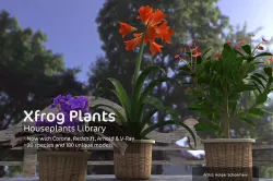 2020 XfrogPlants Houseplants Library  3D model