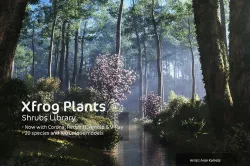 2020 XfrogPlants Shrubs Library  3D model