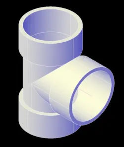 4" SCH 80 PVC TEE