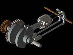 4-Stroke 1-Cylinder Piston Engine