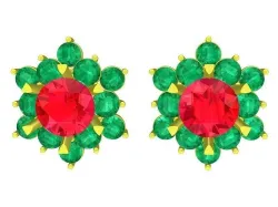 5910 Simple diamond earrings  3D print model