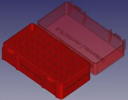 9.6X53mm Lancaster, Head Down, Double Latch Modular Ammo Box