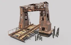 Abandoned Port 3D model
