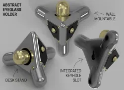 Abstract Tetrahedron Eyeglass Holder