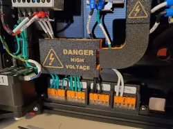 AC Caution Covers for "Remix of RyanDam's Cable Management Duct for Voron Printers"