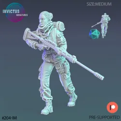 Army Soldier Female / Space Officer / Cyberpunk Warrior / Cosmic Invasion / Trooper Attack / Sci-Fi Encounter