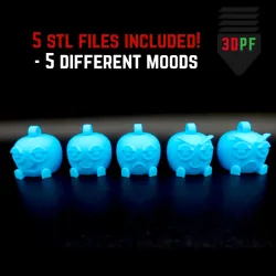 Baby Chill Buddy Keychains (5 Moods)