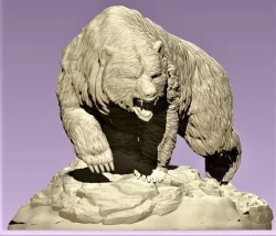 Bear Sculpture 3D print model 3D print model