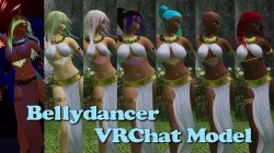 Bellydancer PC only VRChat model Low-poly 3D model