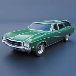 Buick Sport Wagon 1969 3D print model