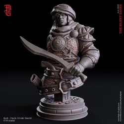 Bust - Feyla, Cinder Sword