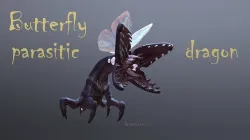 Butterfly parasitic dragon 3D model