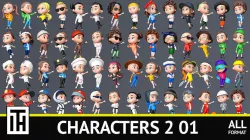characters 2 01 Low-poly 3D model