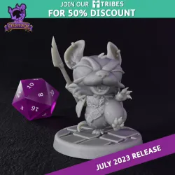 Chibi Forge Ratman with Spear