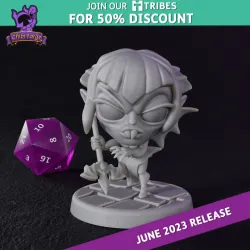 Chibi Forge Vampire with Spear