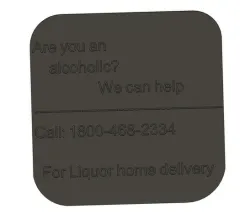 Coaster or sign