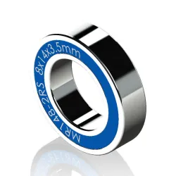 COMPLETE GLOBALLY Parameterized METRIC, Double Sealed MR-2RS-SERIES Miniature Bearing Library 20240212 — Solidworks And Step Models of the Deep Groove, Lever, MR-2RS, Double Sealed Series of Miniature Metric Bearings