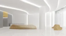 Contemporary lobby in business center 3D model