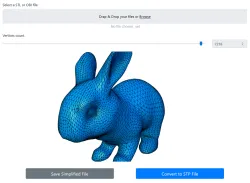 Convert STL and OBJ files to STEP files online!