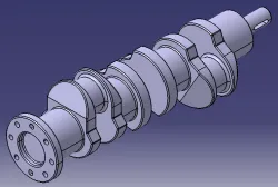 Crankshaft 3 cylinder Model
