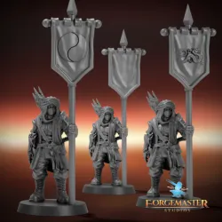 Crimson Targe Banner Set
