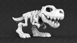 Cute T-REX Fossil STL for 3D print model