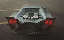 Cyberpunk car concept Low-poly 3D model