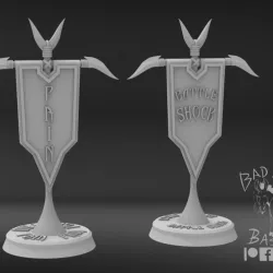 Dark Elven Battle Shock Markers