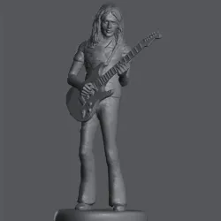 David Gilmore inspired statue