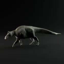 Edmontosaurus walking 1-35 scale pre-supported dinosaur