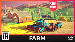 Farm - Asset Pack by ithappy Low-poly 3D model