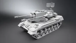 Flakpanzar Gepard Scale Model 3D print model