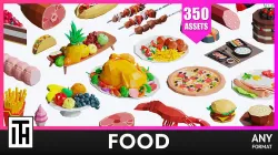 Food - Asset Pack by ithappy Low-poly 3D model