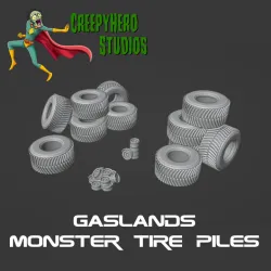 Gaslands Monster Truck Tire Pile Set