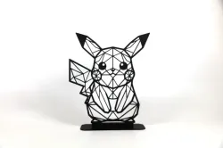 Geometric Low Poly Pikachu