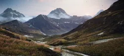 Grass Mountains Valley Environment - Unity 2017 Project Low-poly 3D model